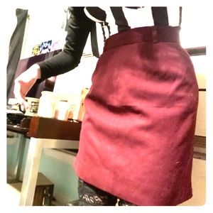 Maroon/Ox Blood Pencil Skirt